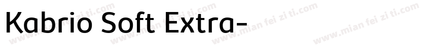 Kabrio Soft Extra字体转换